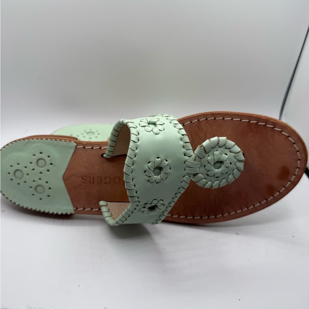 Jack Rogers Women's Light Green Sandals - Picture 3 of 8